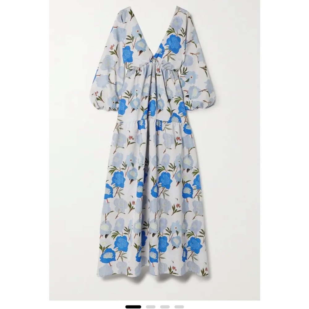 BERNADETTE
Matthieu floral-print taffeta maxi dress